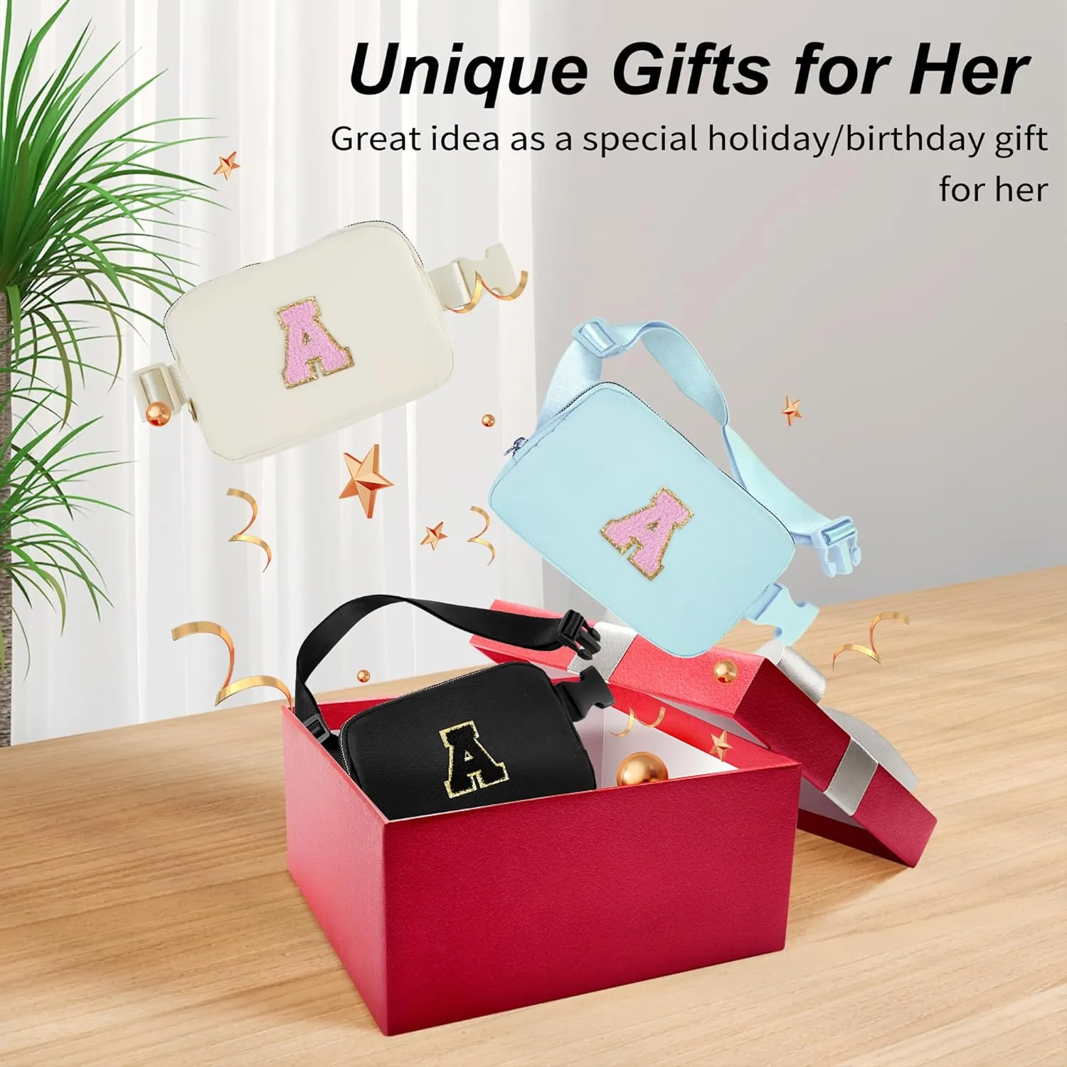 Birthday Gifts for 6 7 8 9 10 11 12 13 Year Old Girls,Belt Bag for Women Girls Fanny Pack Crossbody Bags for Kids,Fashion Waist Packs Cute Teen Trendy Stuff Travel Essentials | Blue,S