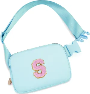 Birthday Gifts for 6 7 8 9 10 11 12 13 Year Old Girls,Belt Bag for Women Girls Fanny Pack Crossbody Bags for Kids,Fashion Waist Packs Cute Teen Trendy Stuff Travel Essentials | Blue,S