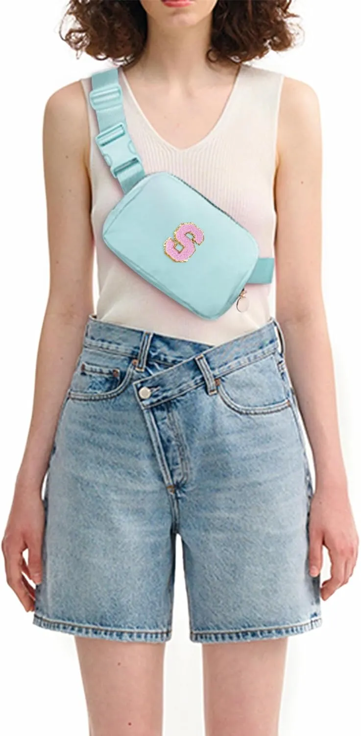 Birthday Gifts for 6 7 8 9 10 11 12 13 Year Old Girls,Belt Bag for Women Girls Fanny Pack Crossbody Bags for Kids,Fashion Waist Packs Cute Teen Trendy Stuff Travel Essentials | Blue,S