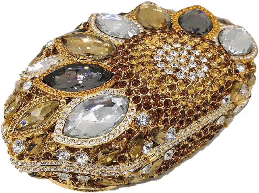 Boutique De FGG Women Peacock Clutch Crystal Evening Bags Bridal Wedding Rhinestone Handbags Cocktail Purse