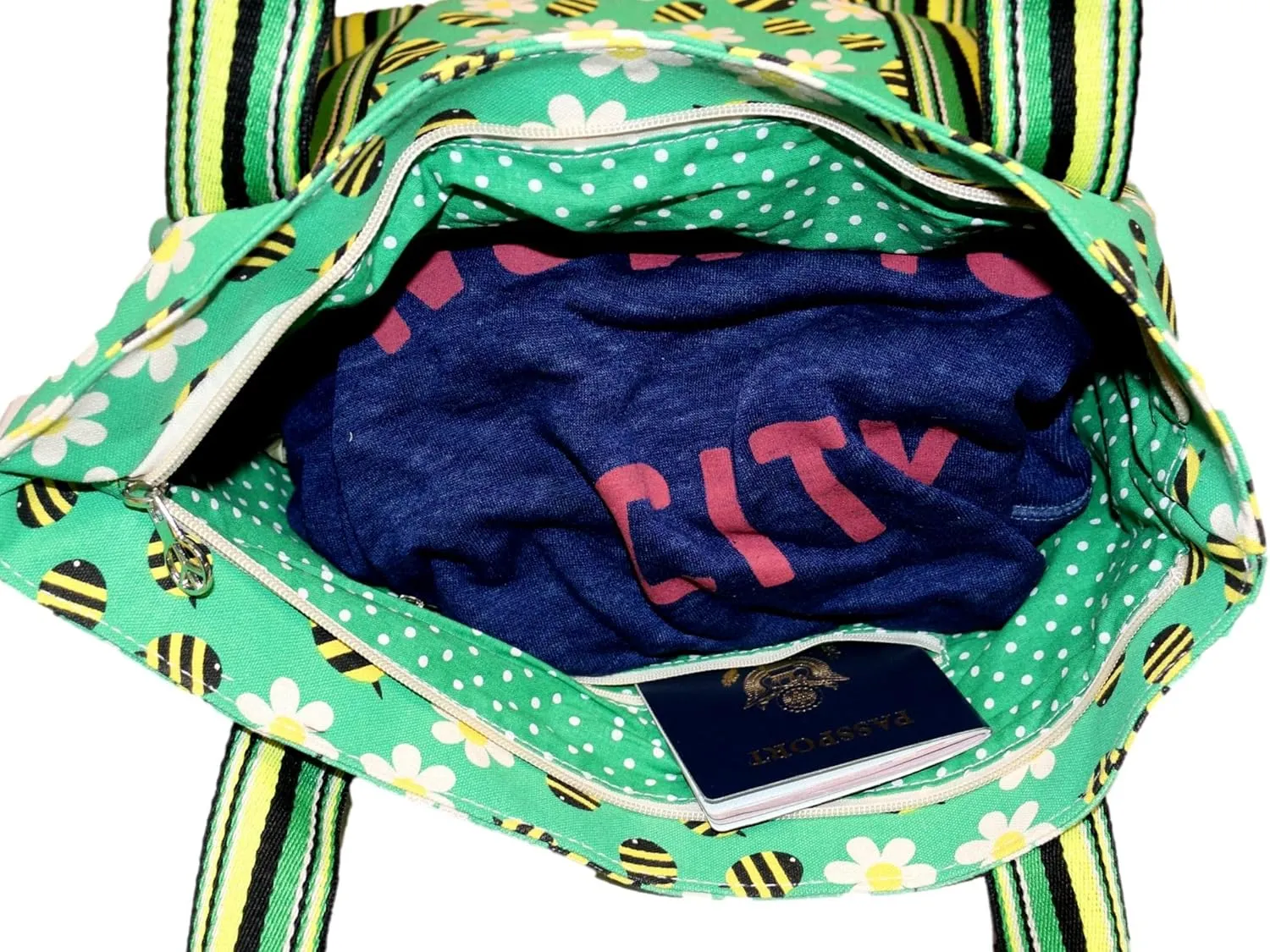 bungalow 360 Vegan Striped Tote Bag