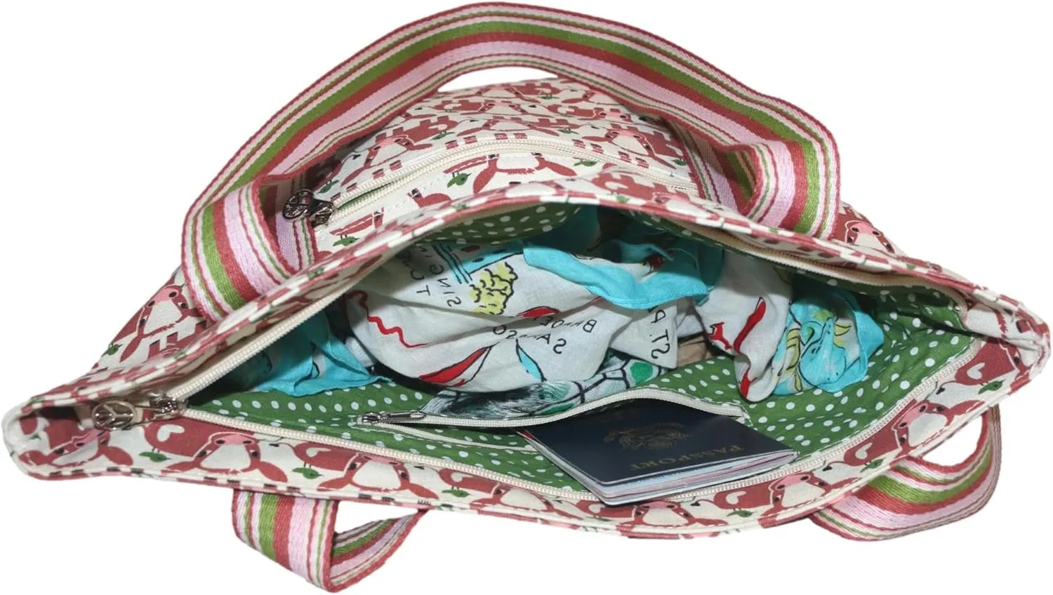 bungalow 360 Vegan Striped Tote Bag