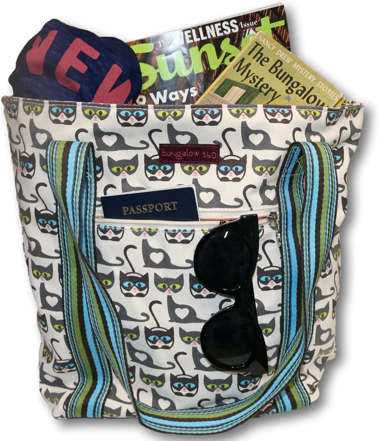 bungalow 360 Vegan Striped Tote Bag