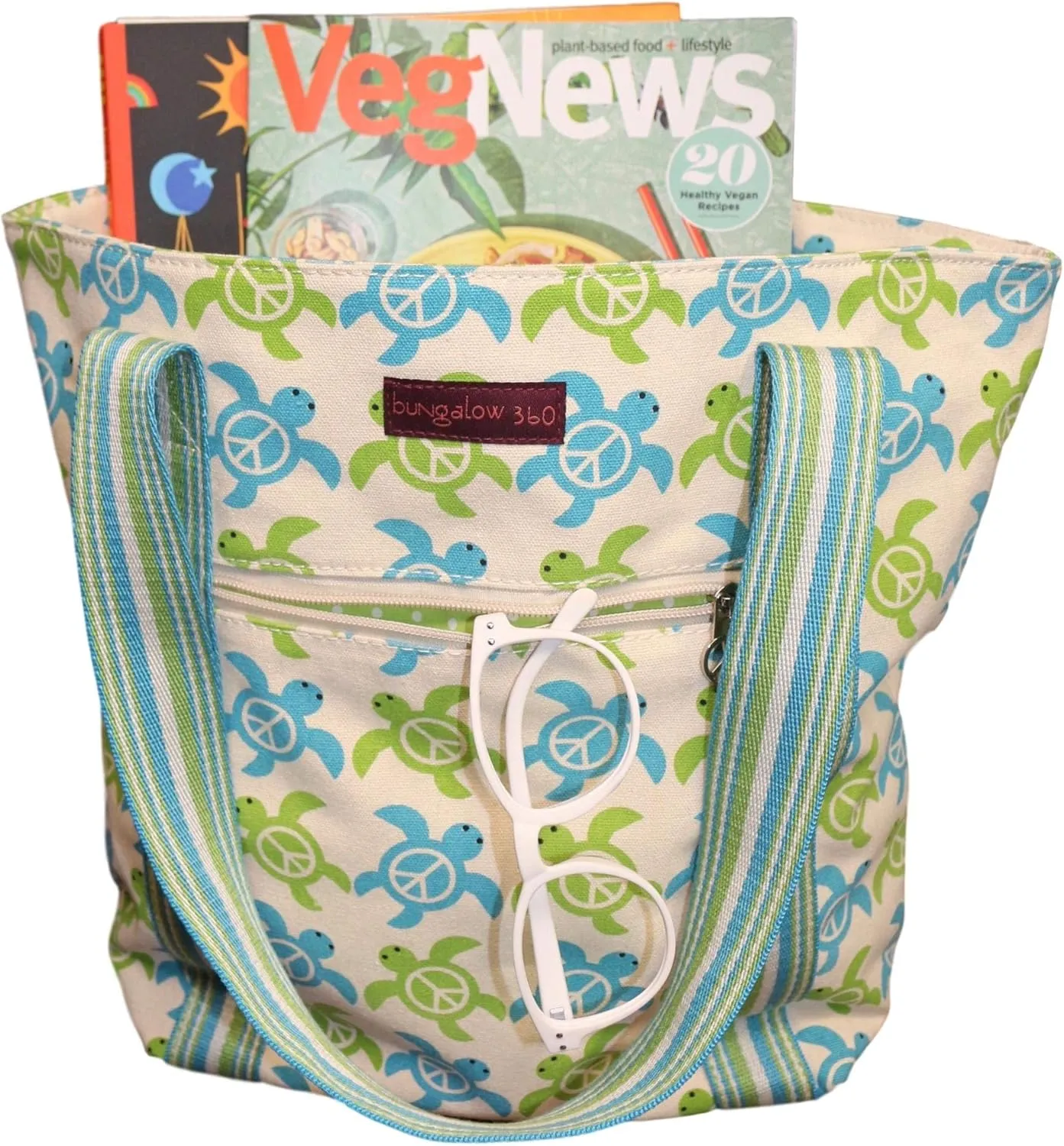 bungalow 360 Vegan Striped Tote Bag