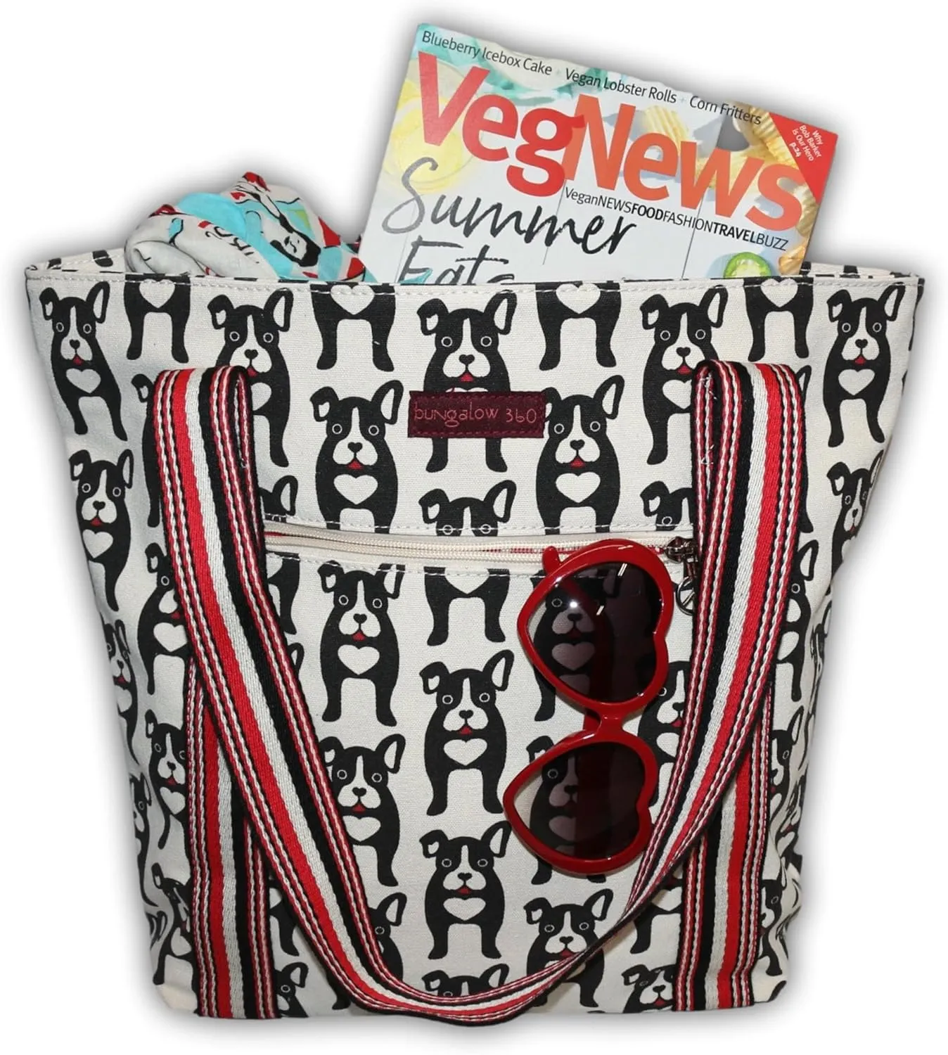 bungalow 360 Vegan Striped Tote Bag