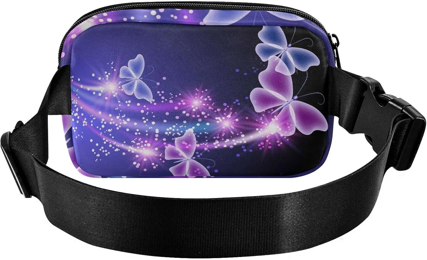 Butterfly Fanny Pack for Women Belt Bag Waterproof Adjustable Strap Waist Pouch Presents Casual Cycling Running