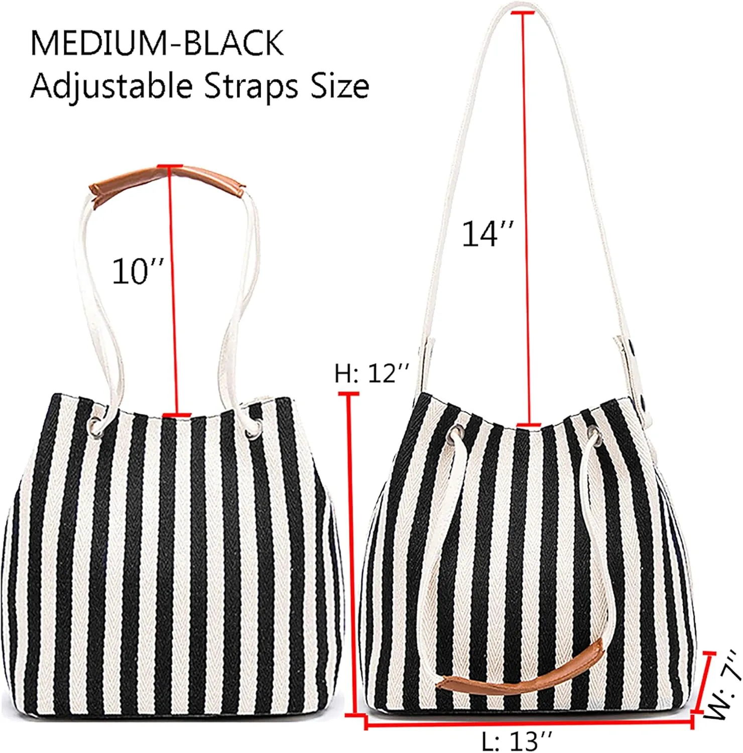 Bydenwely Women's Canvas Tote Bags Small Medium Shoulder Bag Daily Working Handbag for Holiday Travel Pool