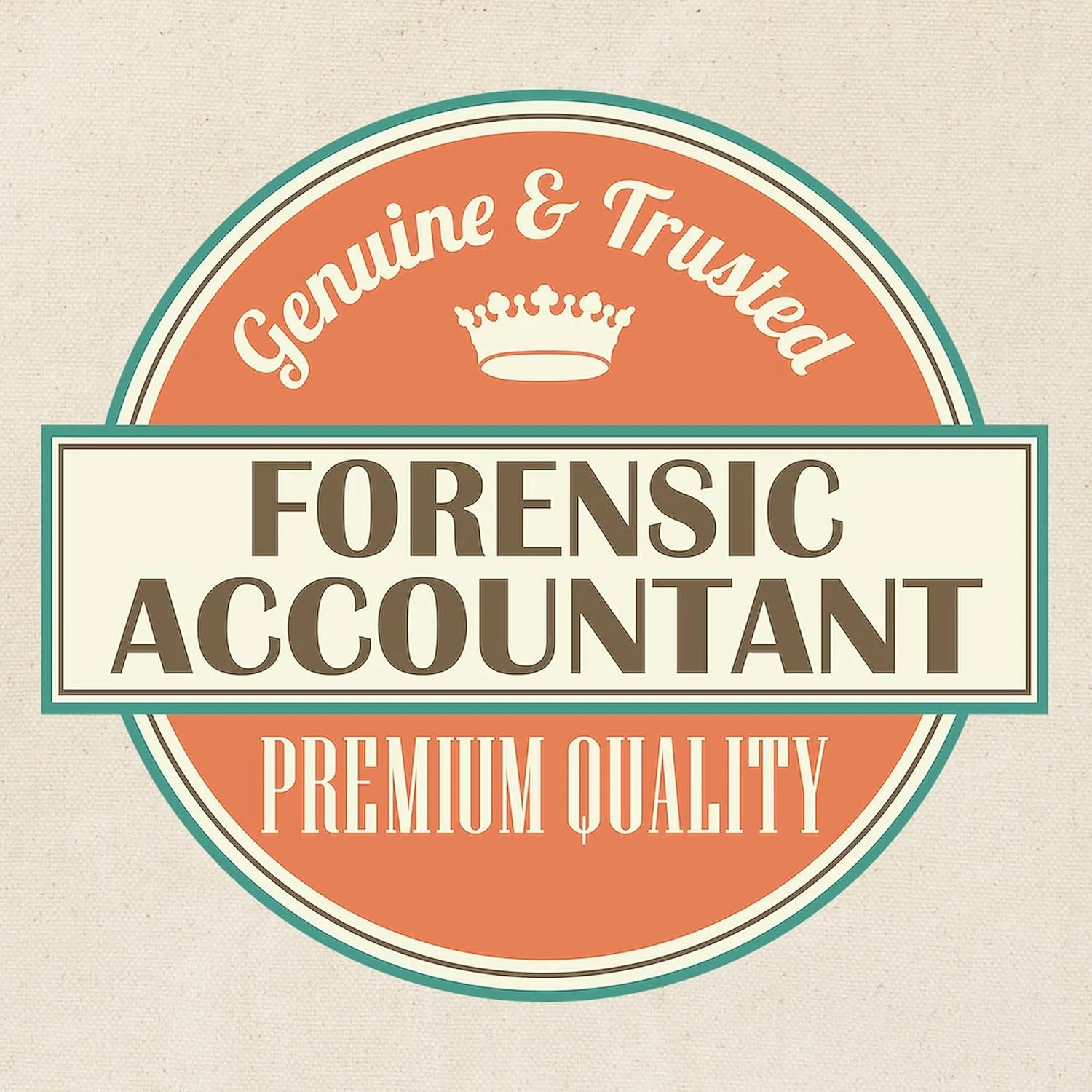 CafePress Forensic Accountant Reusable Natural Beige Canvas Shopping Bag