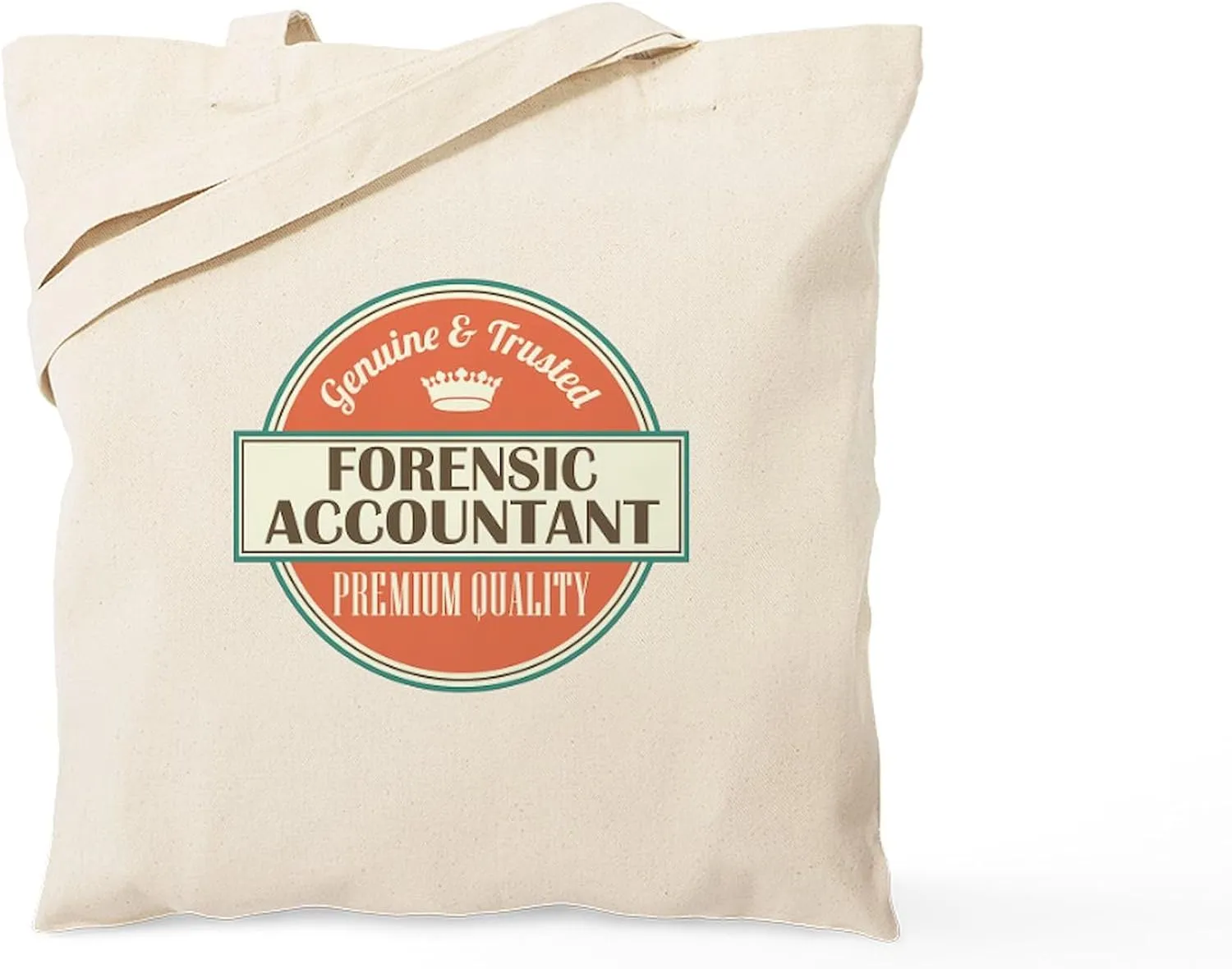 CafePress Forensic Accountant Reusable Natural Beige Canvas Shopping Bag
