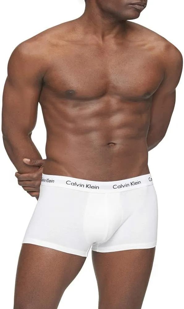 Calvin Klein Men's Cotton Stretch 3-Pack Low Rise Trunks
