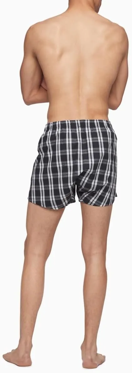 Calvin Klein Men's Underwear Cotton Classics 3-Pack Woven Boxer