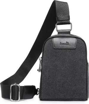 Canvas Small Sling Bag for Women Men Anti Theft Crossbody Bags RFID Blocking Cross Body Bag for Woman Travel Sling Purse