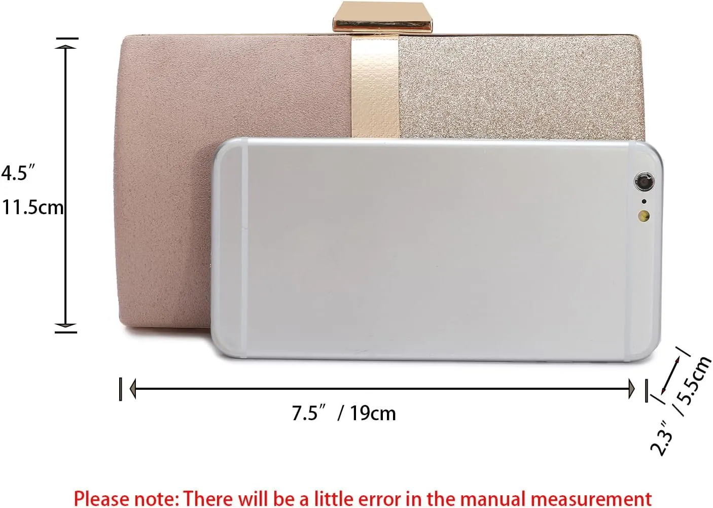 CARIEDO Evening Clutch for Women, Evening Bag Crossbody Bag Wedding Bridal Purse for Cocktail Party Prom