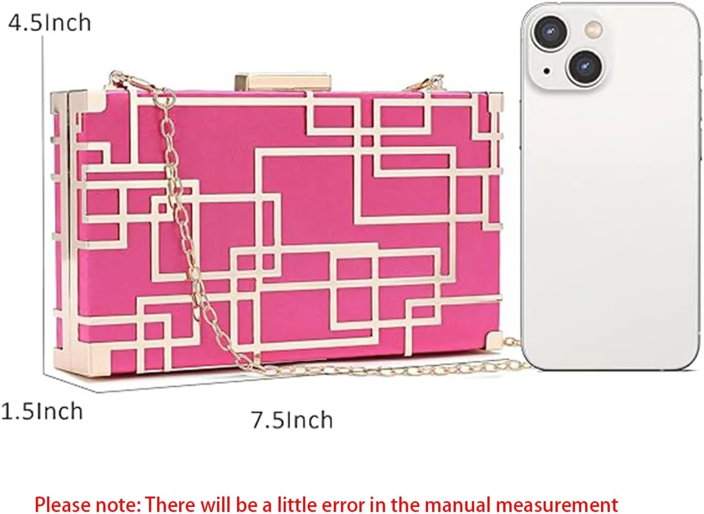 CARIEDO Women Evening Bag Elegant Clutch Purse Exquisite Velvet Metal Hollow out Handbags Prom Wedding Party (black)