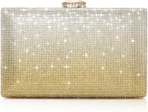 CARIEDO Women's Evening Bag Elegant Clutch Sophisticated Diamond Handbag Prom Wedding Party