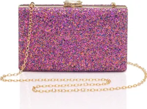CARIEDO Women's Evening Bag Elegant Clutch Sophisticated Diamond Handbag Prom Wedding Party
