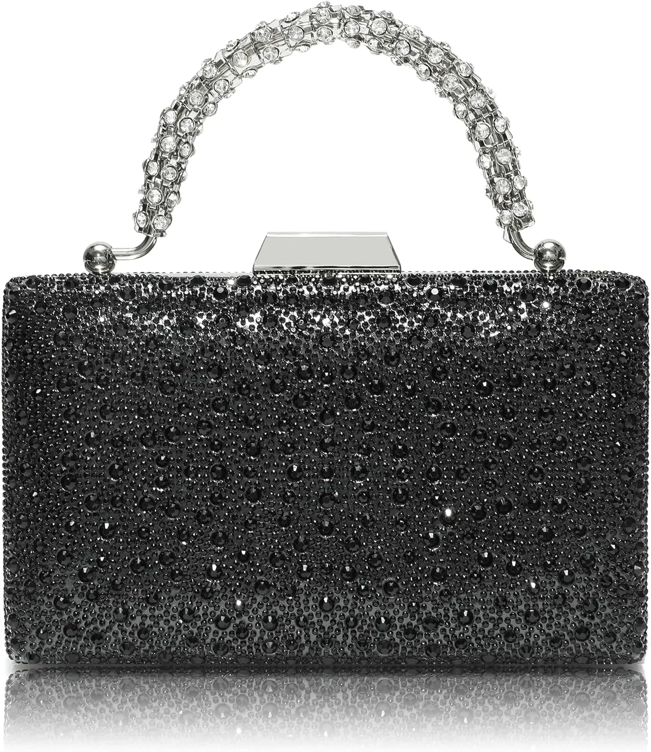 CARIEDO Women's Evening Bag Elegant Clutch Sophisticated Diamond Handbag Prom Wedding Party