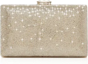CARIEDO Women's Evening Bag Elegant Clutch Sophisticated Diamond Handbag Prom Wedding Party
