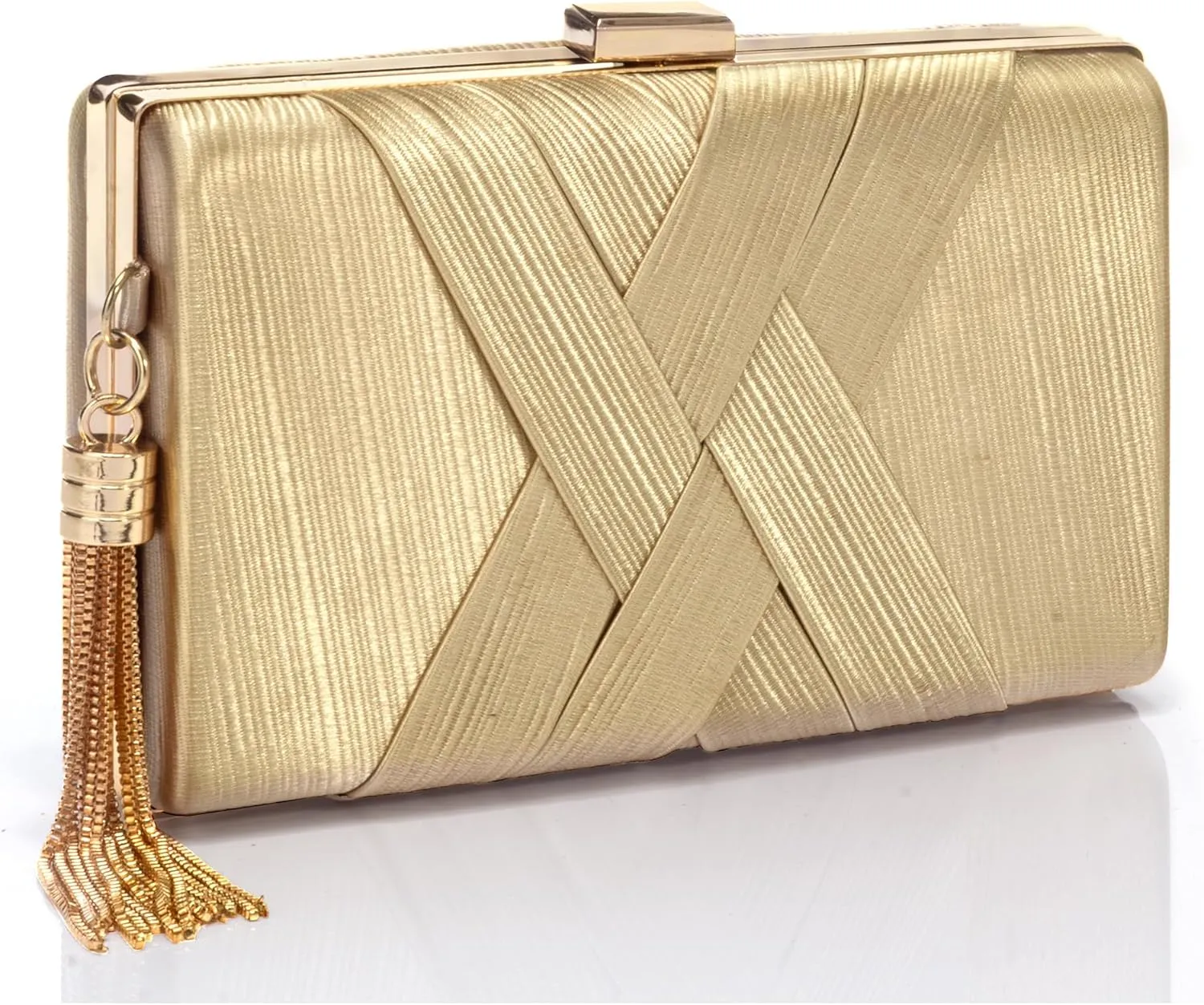CARIEDO Women's Evening Handbag Clutch Bridal Purse for Wedding Prom Night Out Party