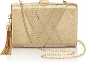 CARIEDO Women's Evening Handbag Clutch Bridal Purse for Wedding Prom Night Out Party