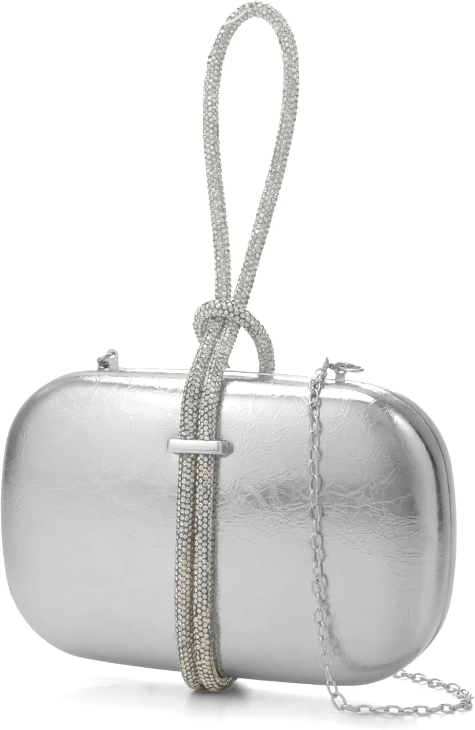 CARIEDO Women's Rhinestones Evening Handbag Crystal Velvet Clutch Bridal Purse for Wedding Prom Night Out Party