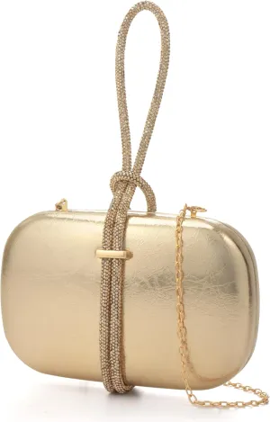 CARIEDO Women's Rhinestones Evening Handbag Crystal Velvet Clutch Bridal Purse for Wedding Prom Night Out Party