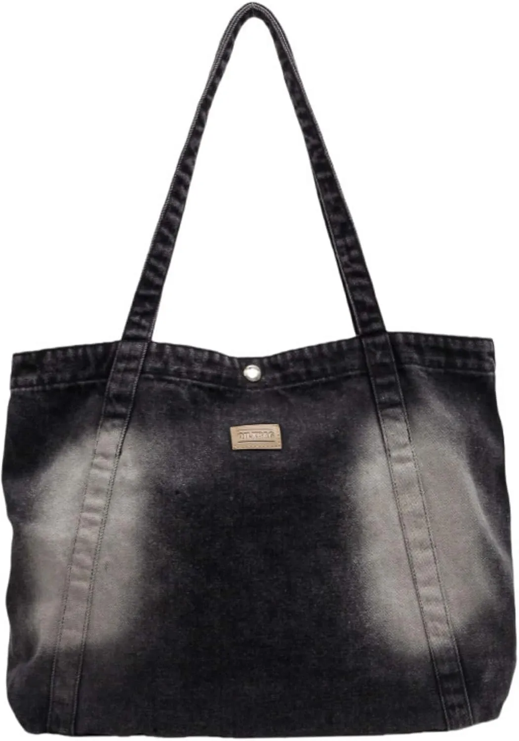 Casual Denim Shoulder Bag for Women, New Jean Hobo Tote Bag with Zipper