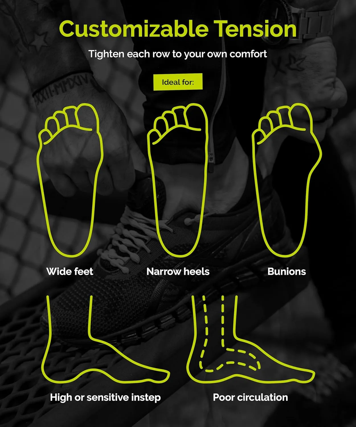 Caterpy Run - The Ultimate Elastic No Tie Shoelaces for Adults & Kids (3 & 6 Pack)