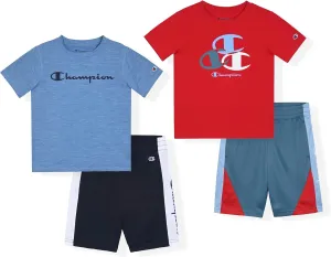 Champion Boys Short Sets - 4 Piece Short Set for Boys