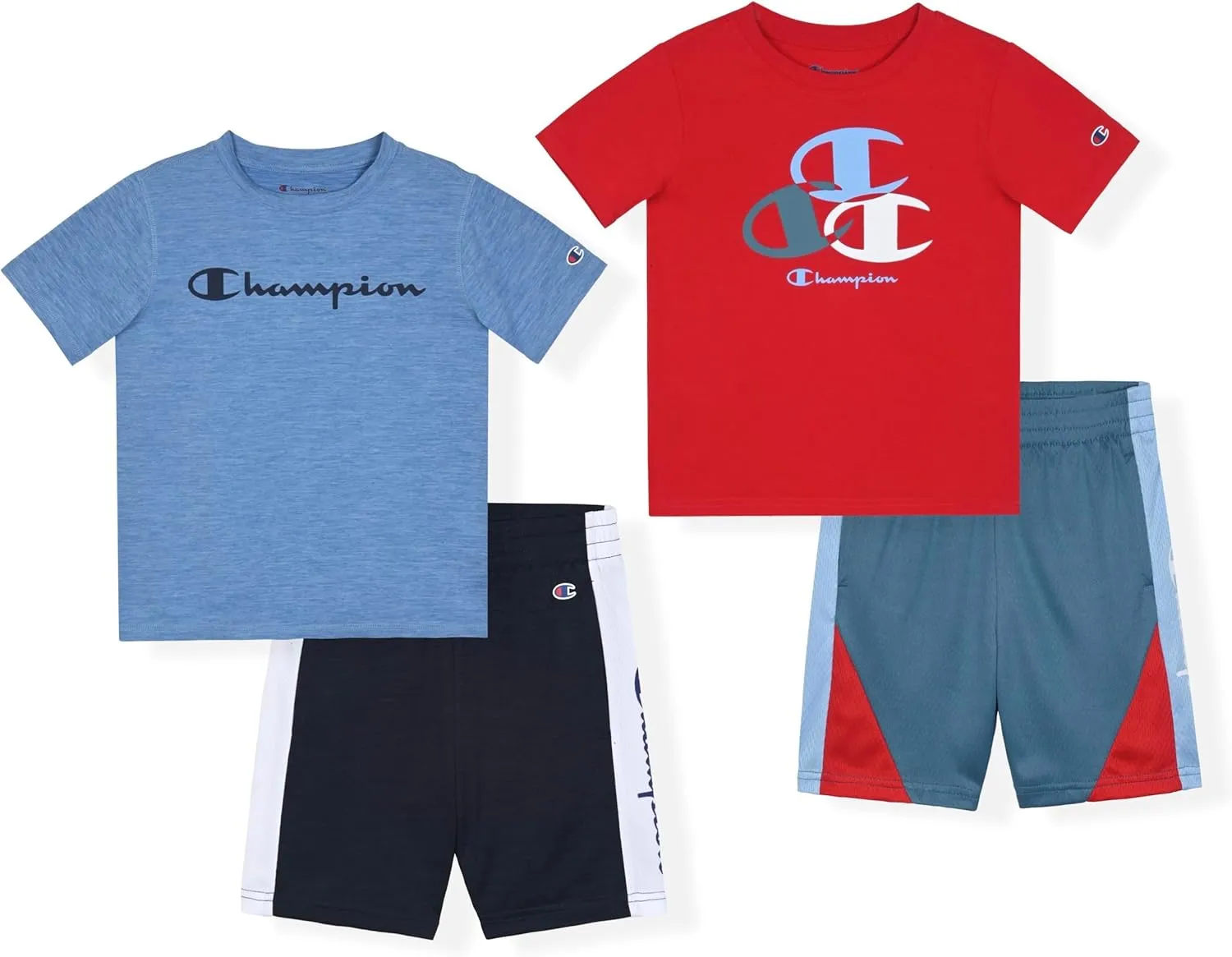 Champion Boys Short Sets - 4 Piece Short Set for Boys