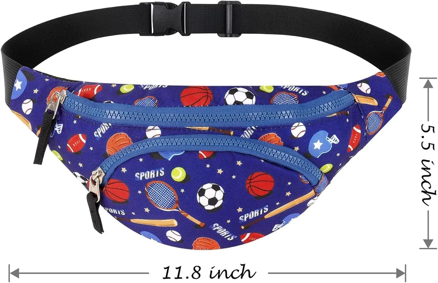 Choco Mocha Kids Fanny Pack Boys Basketball Toddler Belt Bag 2-4 4-6 Kid Waist Bag Outer for Little Boy age 6-9 8-12 Small Hip Pack Navy Blue