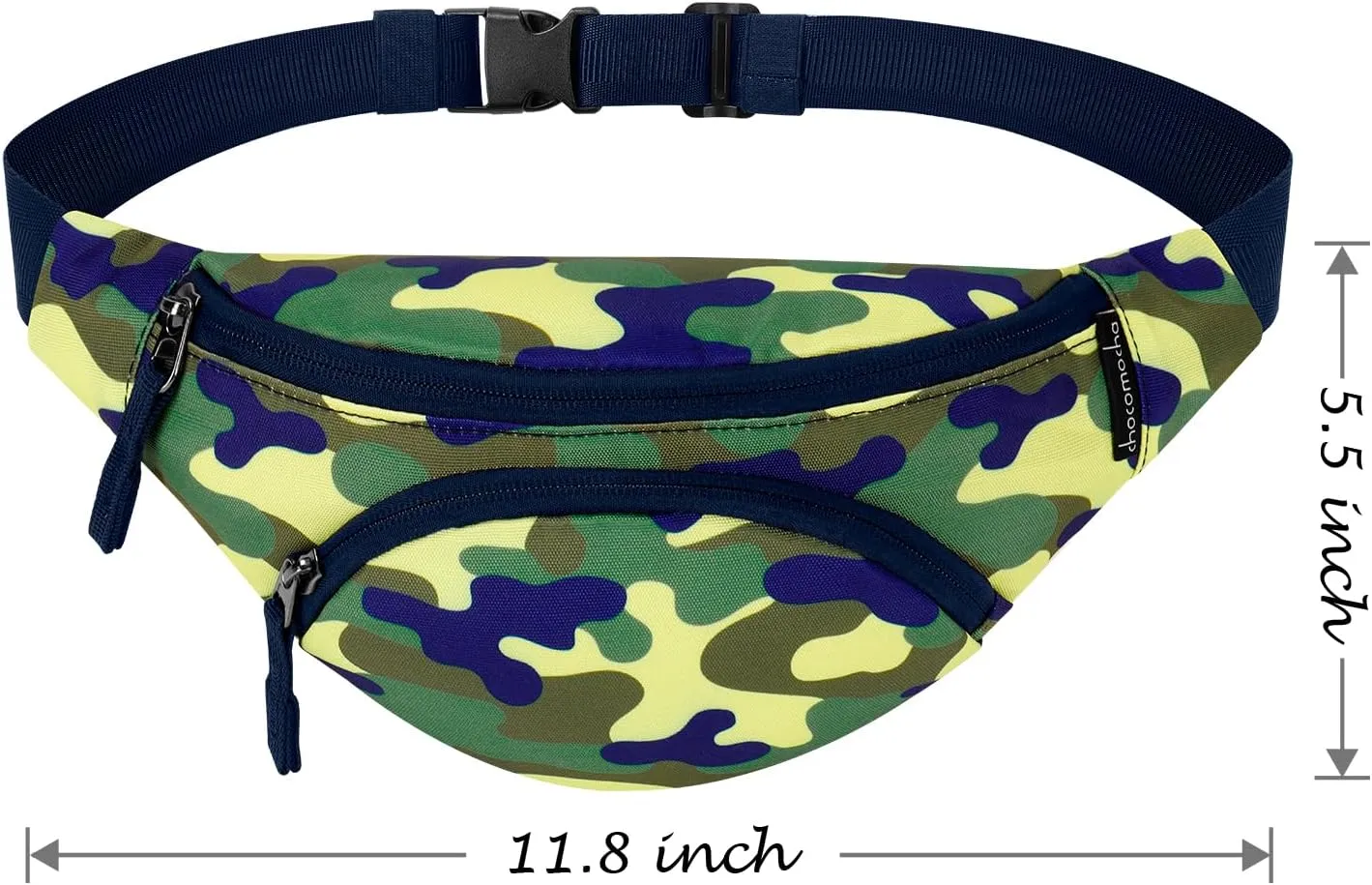 Choco Mocha Kids Fanny Pack Boys Camo Toddler Belt Bag 2-4 4-6 Kid Waist Bag Outer for Little Boy age 6-9 8-12 Small Hip Pack Yellow