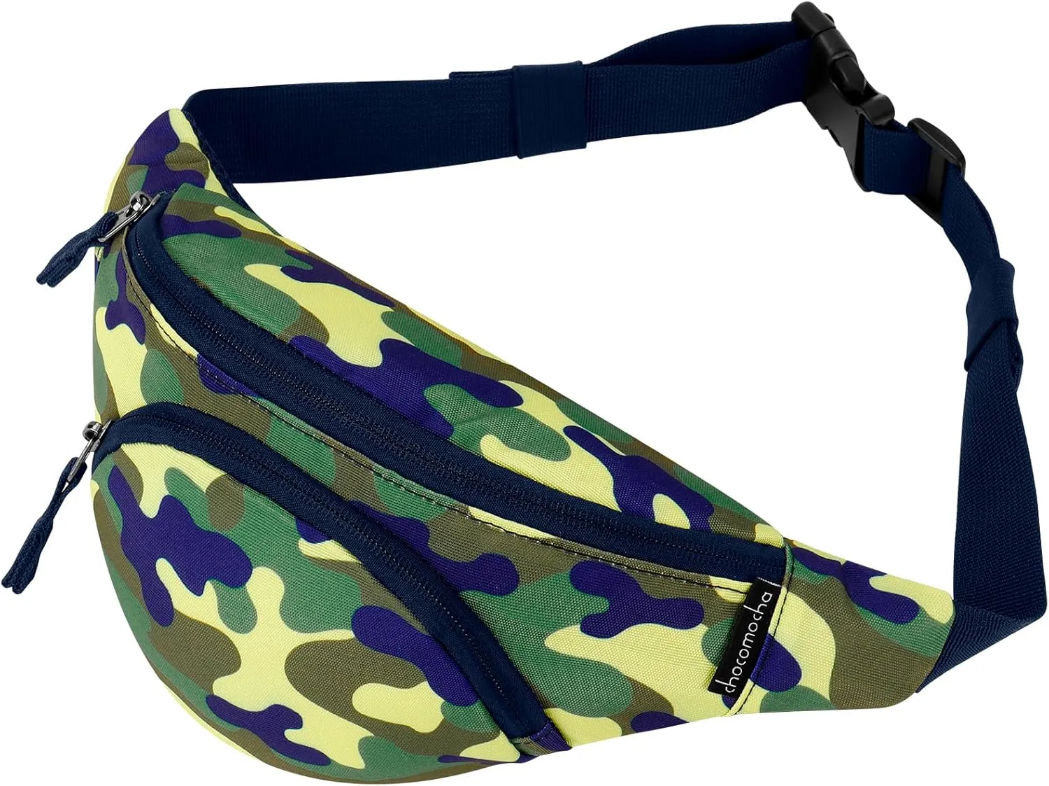 Choco Mocha Kids Fanny Pack Boys Camo Toddler Belt Bag 2-4 4-6 Kid Waist Bag Outer for Little Boy age 6-9 8-12 Small Hip Pack Yellow