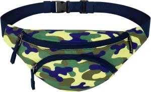 Choco Mocha Kids Fanny Pack Boys Camo Toddler Belt Bag 2-4 4-6 Kid Waist Bag Outer for Little Boy age 6-9 8-12 Small Hip Pack Yellow