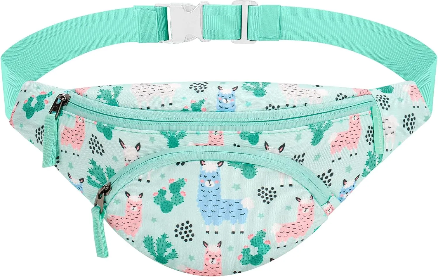 Choco Mocha Kids Fanny Pack Girls Alpaca Fanny Bag for Kid Age 6-8 8-12 Toddler Belt Bag for Little Girls 2-4 4-6 Waist Pack Hip Packs Blue