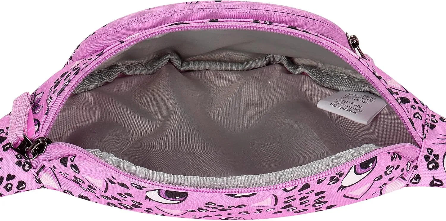 Choco Mocha Kids Fanny Pack Girls Cat Fanny Bag for Kid Age 6-8 8-12 Toddler Belt Bag for Little Girls 2-4 4-6 Waist Pack Hip Packs Pink
