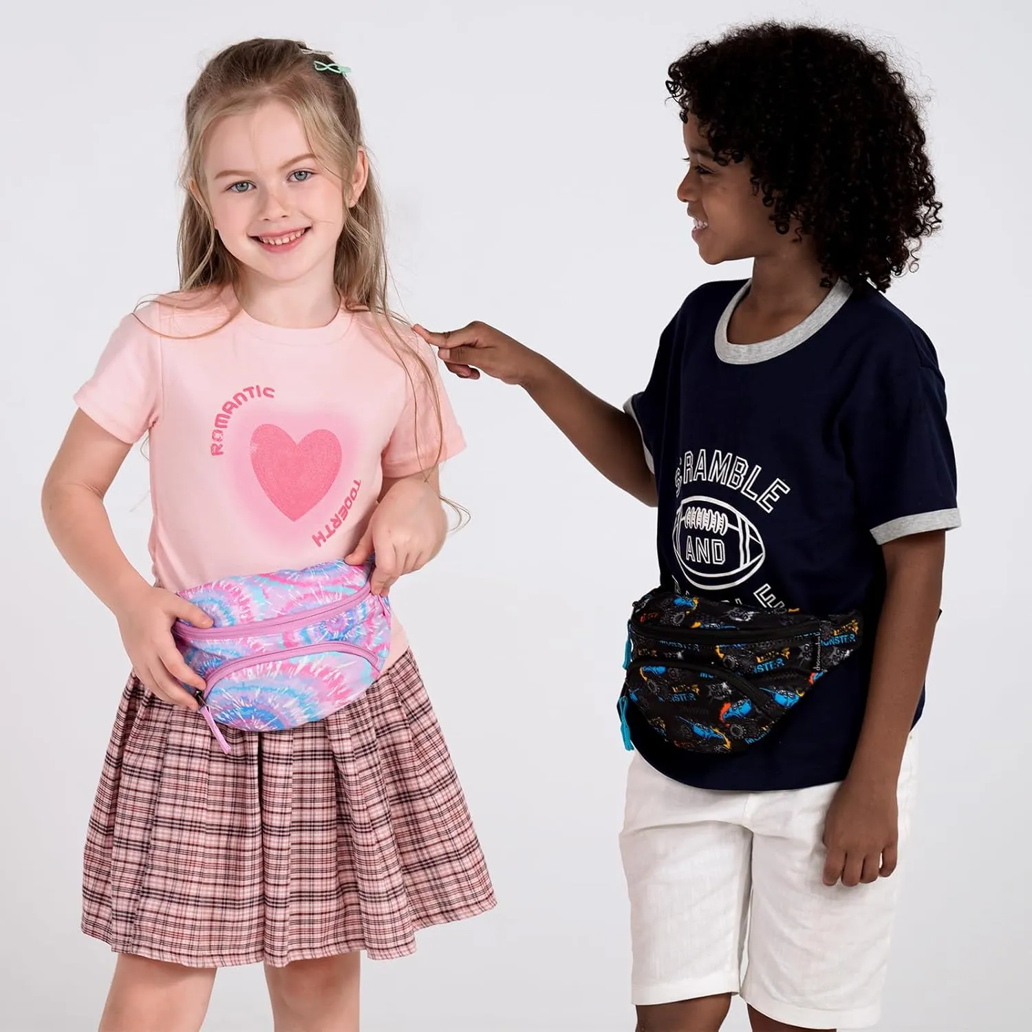 Choco Mocha Kids Fanny Pack Girls Cat Fanny Bag for Kid Age 6-8 8-12 Toddler Belt Bag for Little Girls 2-4 4-6 Waist Pack Hip Packs Pink