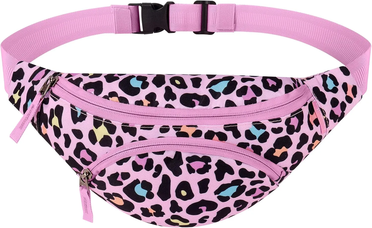 Choco Mocha Kids Fanny Pack Girls Cheetah Fanny Bag for Kid Age 6-8 8-12 Toddler Belt Bag for Little Girls 2-4 4-6 Waist Pack Hip Packs Pink