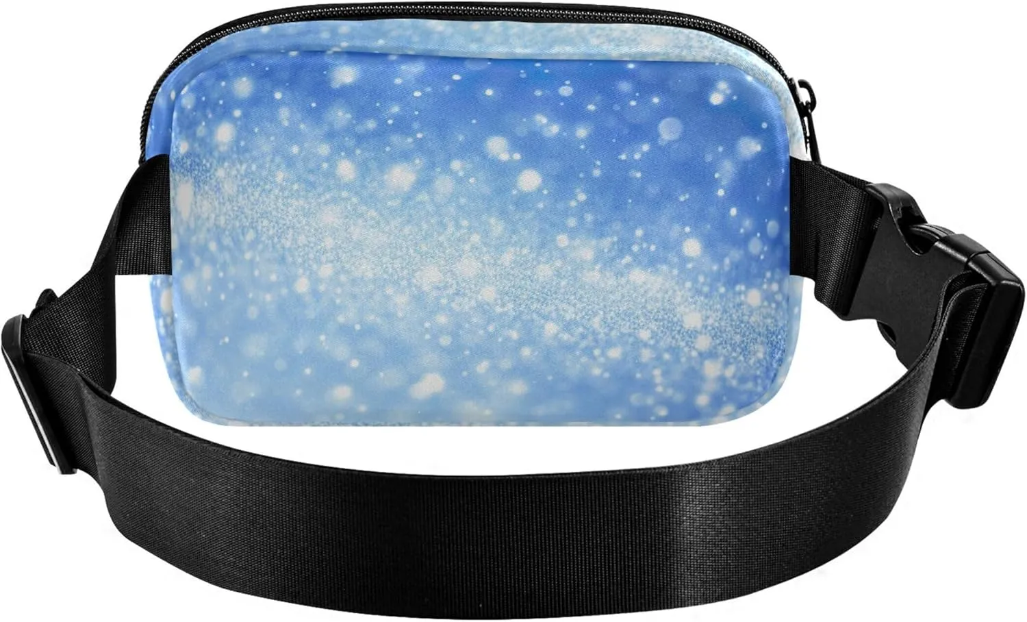 Christmas Snowfall Light Blue Women Fanny Packs Colorful Anti Theft Belt Bag Waterproof Crossbody Waist Purse