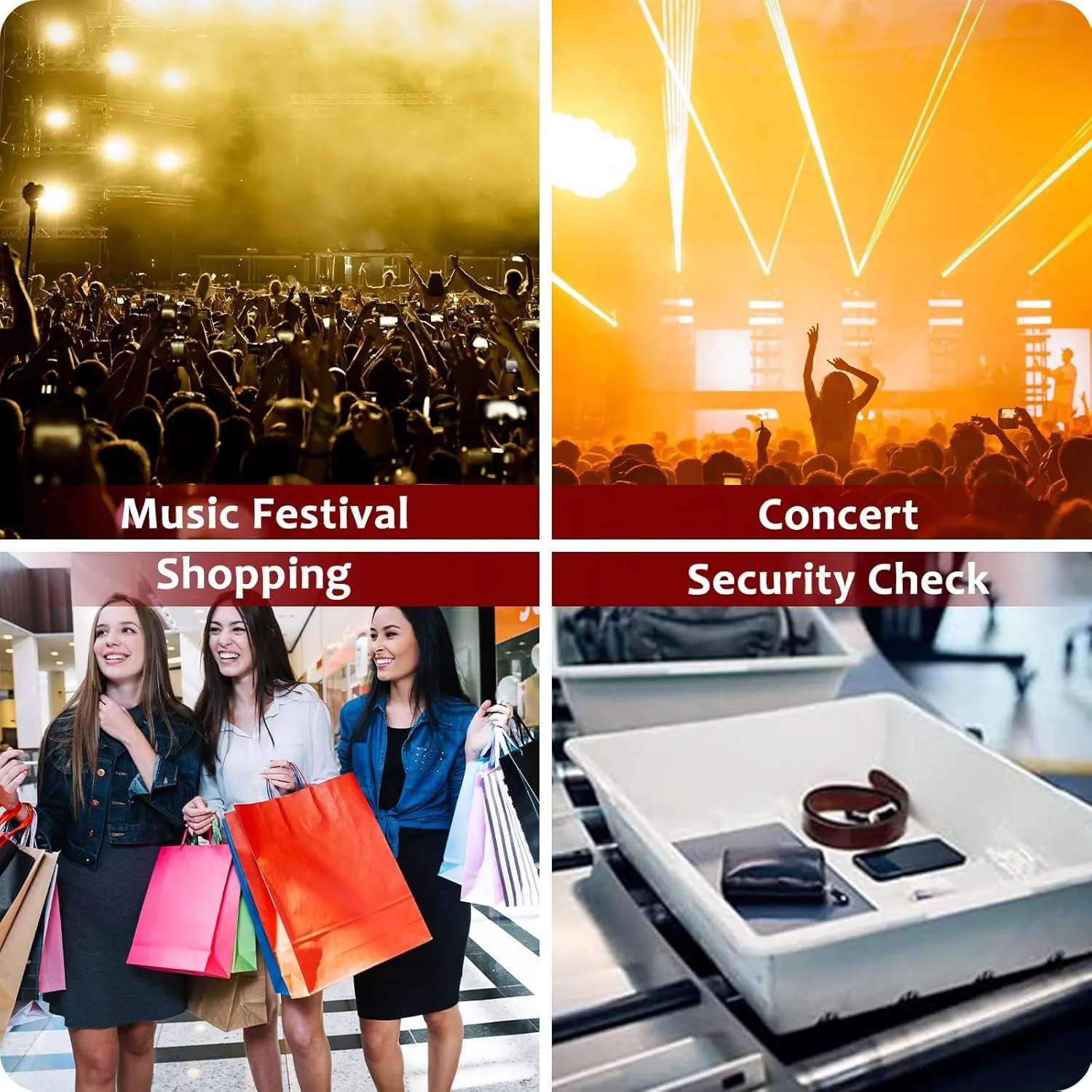 Clear Crossbody Bag for Stadium Events, Stadium Approved Clear Sling Bags for Game Day, Concerts