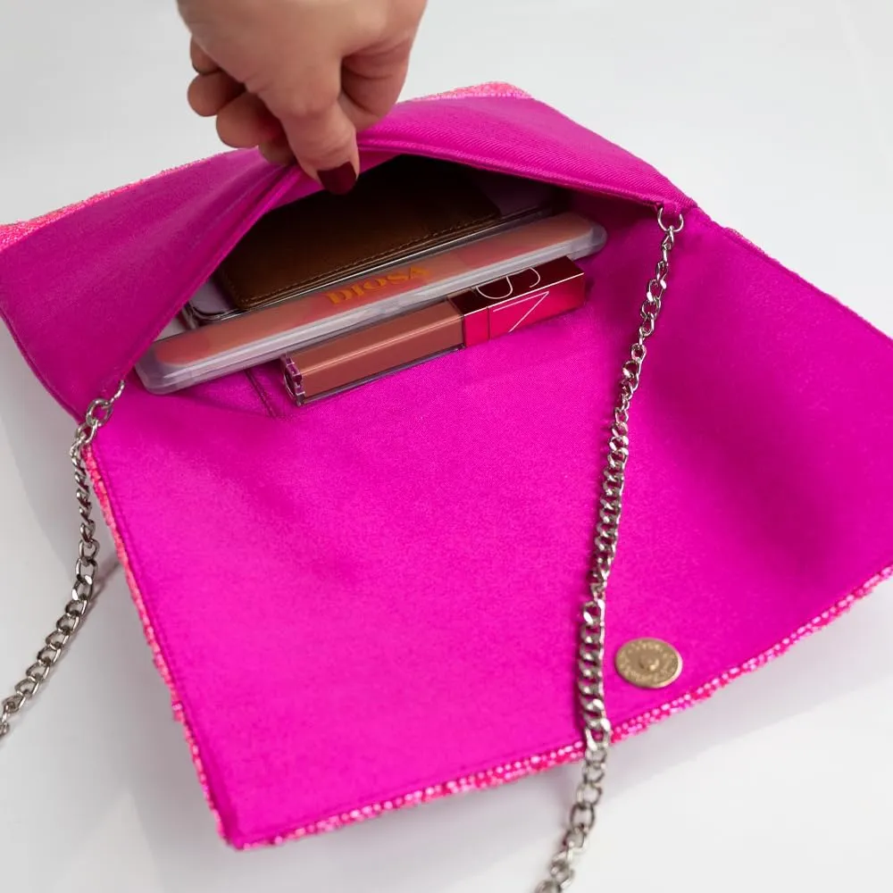 Clutch Purse for Wedding Day Beaded Clutch Purse Bachelorette Party Bridal Shower,Engagement Gifts & Bride To Be