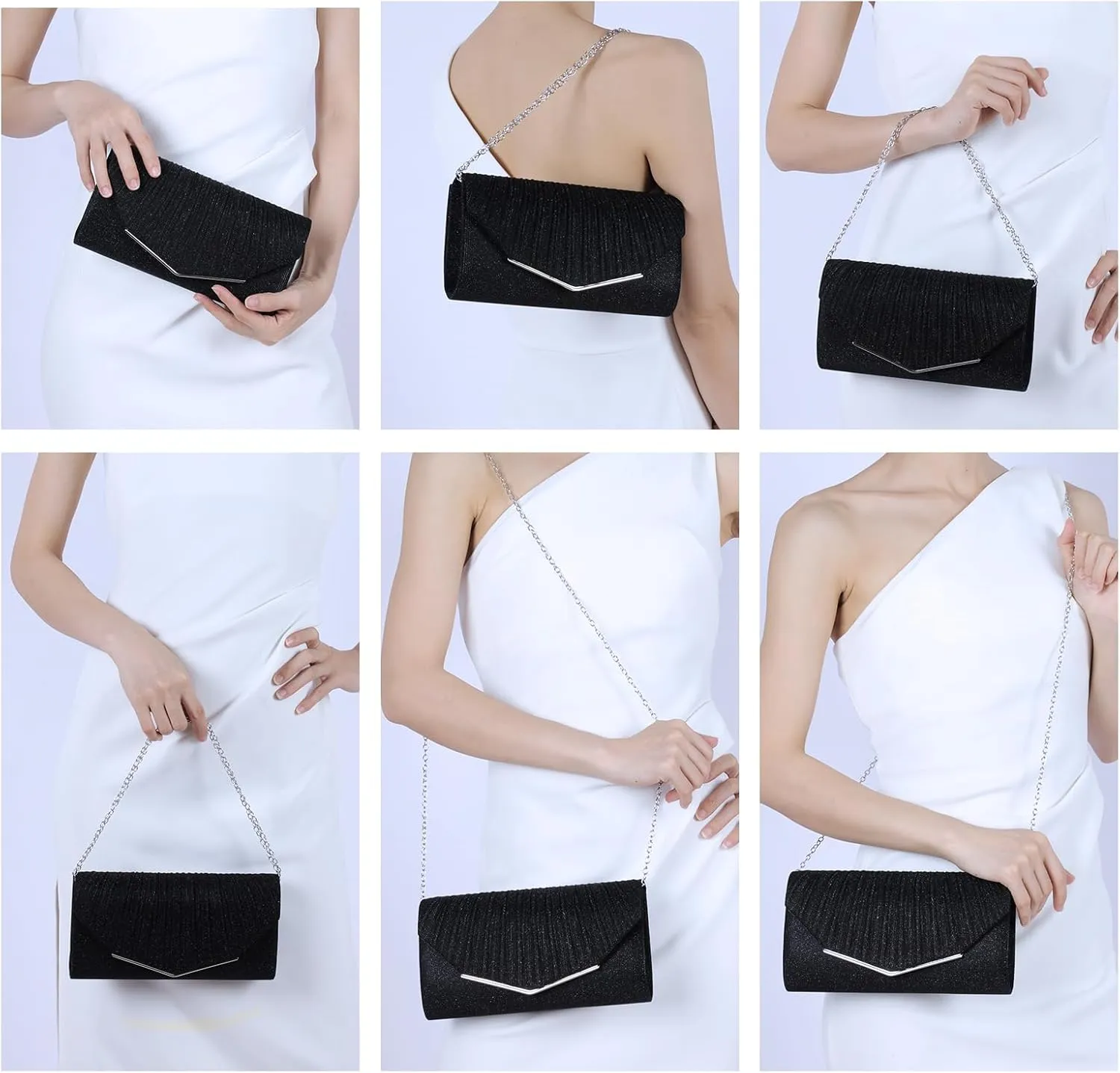 Clutch Purse for Women Party Evening Bag Formal Wedding Cocktail Prom Handbag Elegant Money Purse