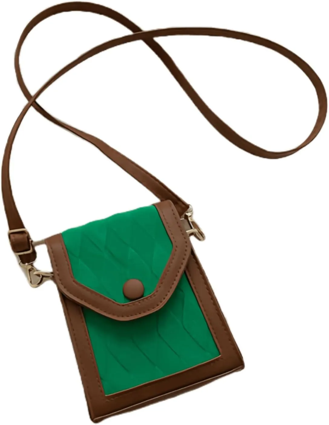 Color-Block Crossbody Bags for Women, PU Cross Body Purses Cute Designer Handbags Shoulder Bag Small Size