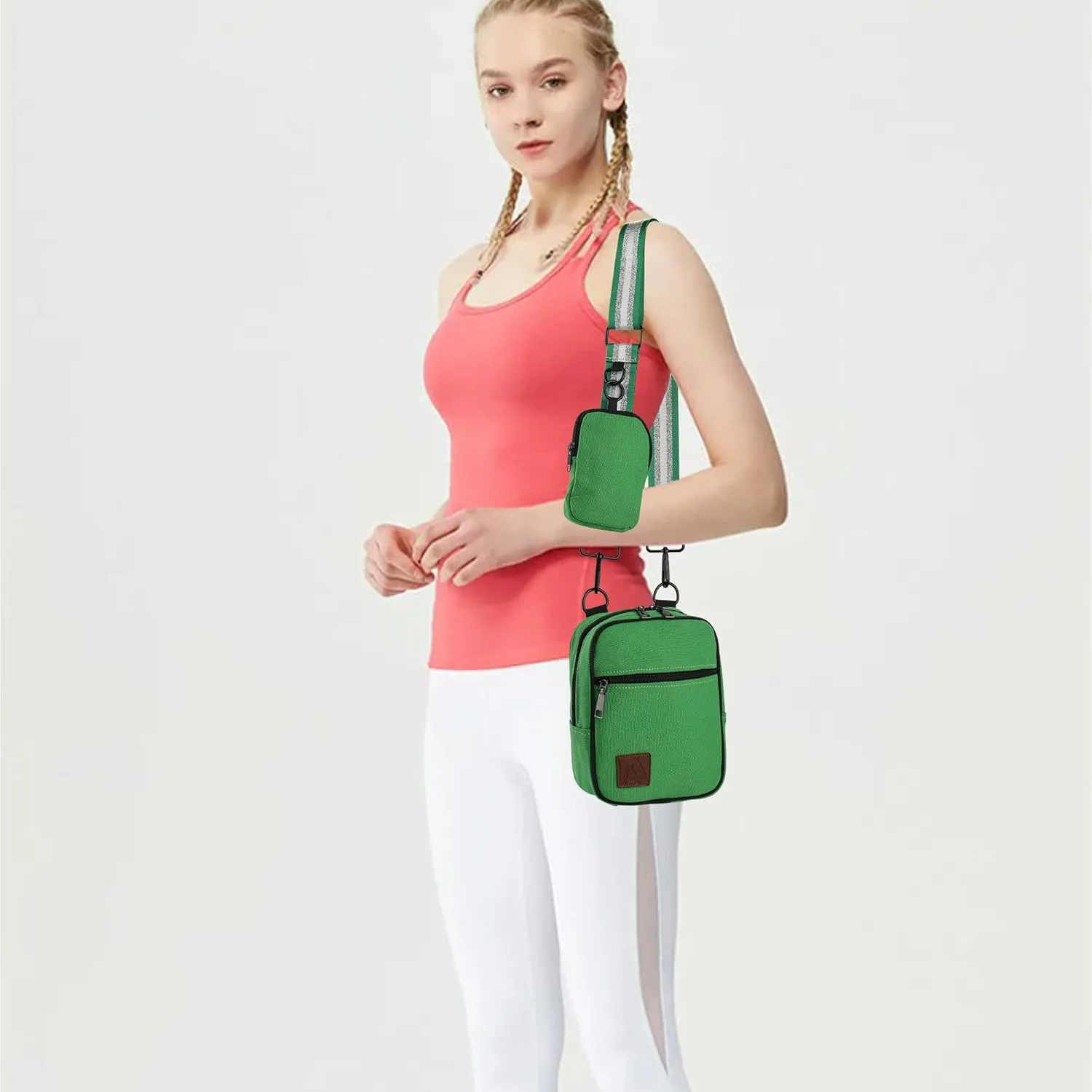 Convertible Crossbody Bag for Men/Women,Adjustable Waist/Shoulder/Backpack with 2/3 Strap,Everyday Essentials Carrier