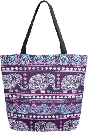 Cool Printed Extra Large Shoulder Tote Bag for Beach Travel Weekender Gym Reusable Grocery Shopping