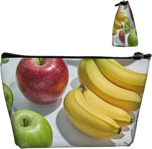 Cosmetic Bag Portable Makeup Bag Fruits Toiletry Bag Large Capacity Zipper Pouch Waterproof Toiletry Pouch Makeup Organizer Case for Women Men
