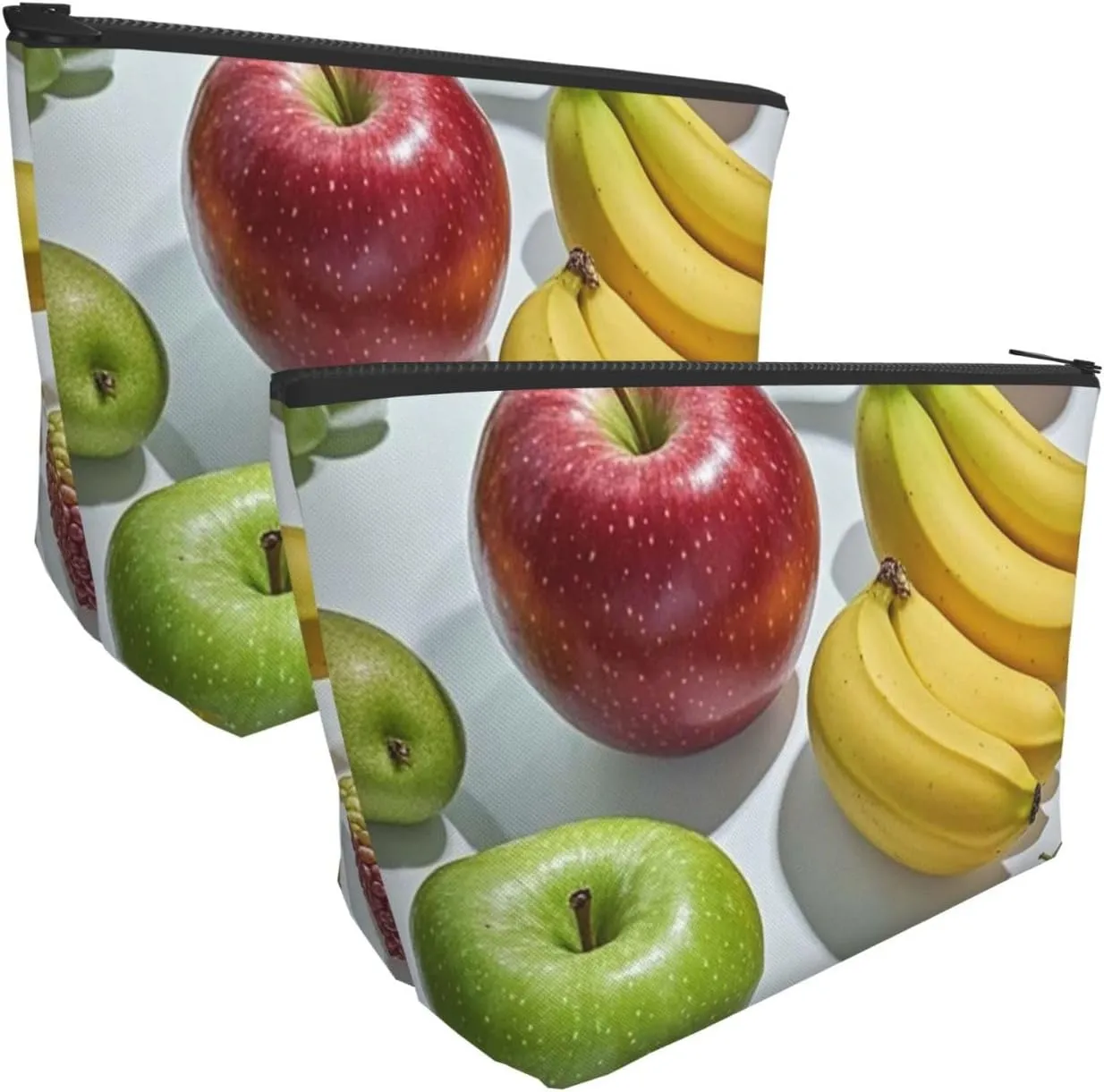 Cosmetic Bag Portable Makeup Bag Fruits Toiletry Bag Large Capacity Zipper Pouch Waterproof Toiletry Pouch Makeup Organizer Case for Women Men
