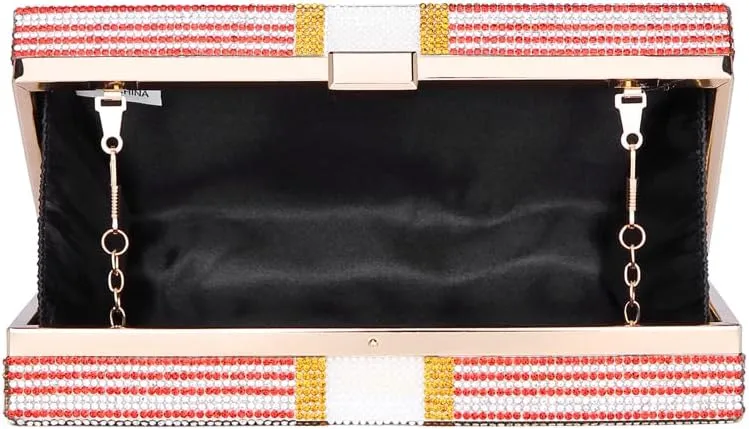 Covelin Dollar Clutch Purse for Women from, Rhinestone Evening Handbag Money Bag