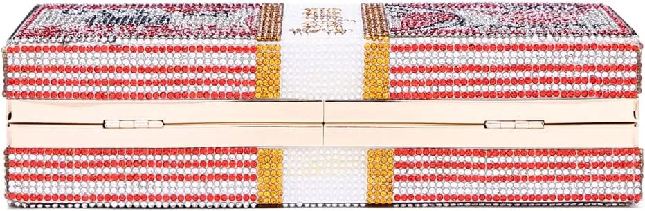 Covelin Dollar Clutch Purse for Women from, Rhinestone Evening Handbag Money Bag