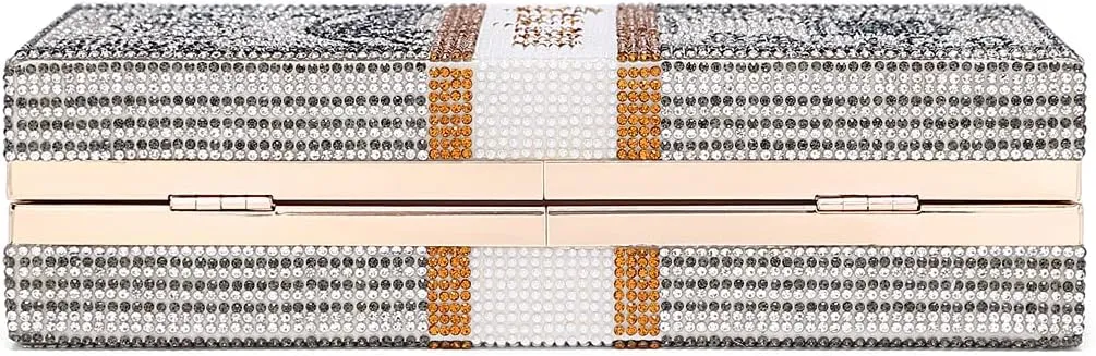 Covelin Dollar Clutch Purse for Women from, Rhinestone Evening Handbag Money Bag